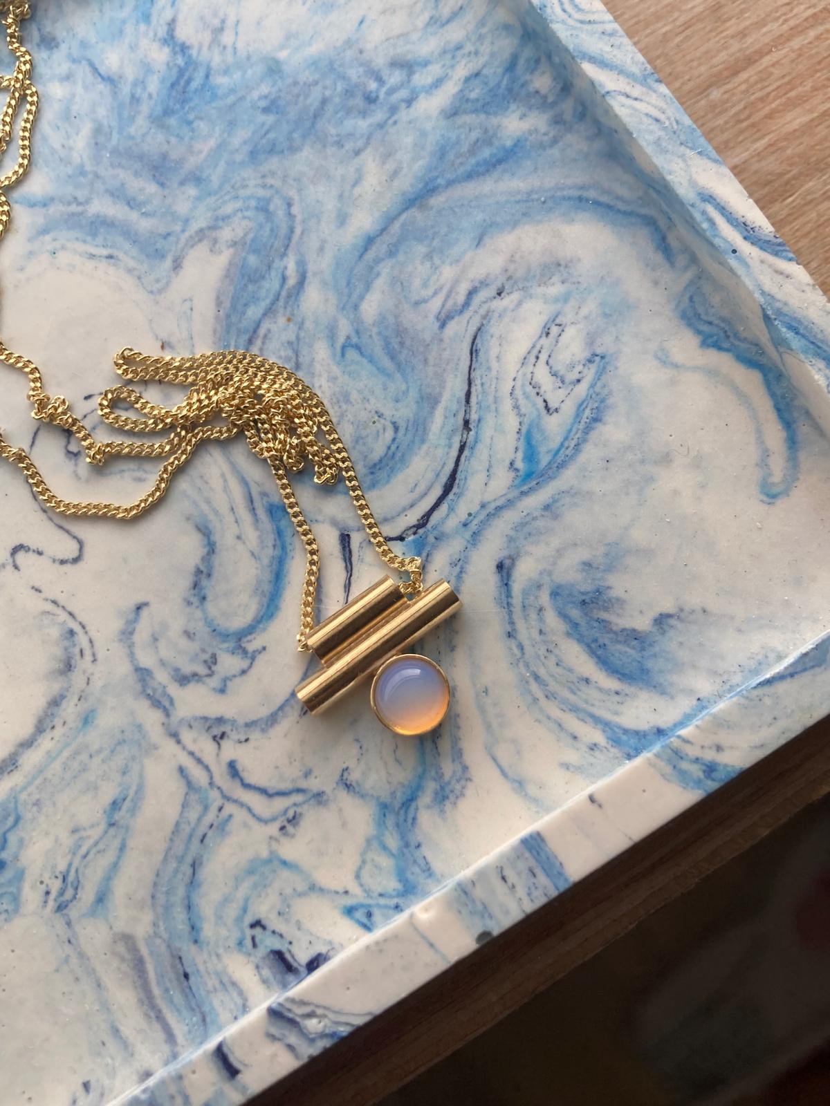 Totem necklace with opalite stone